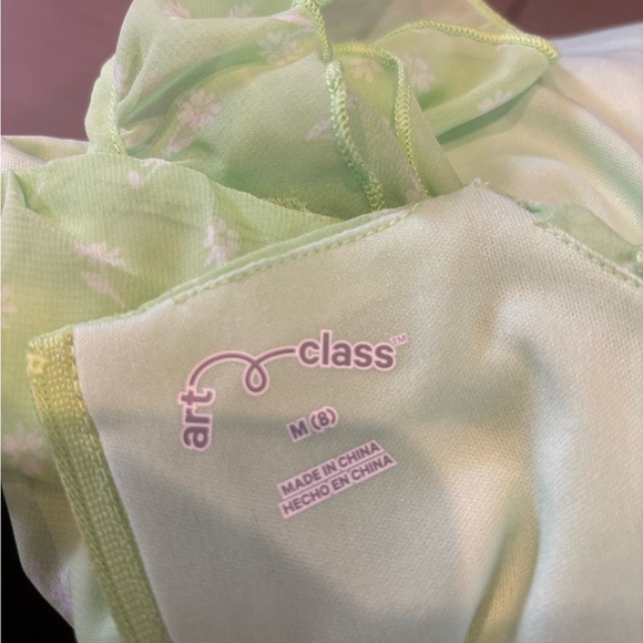 Art Class girls gorgeous green dress with white flowers size M (8) - Picture 9 of 10